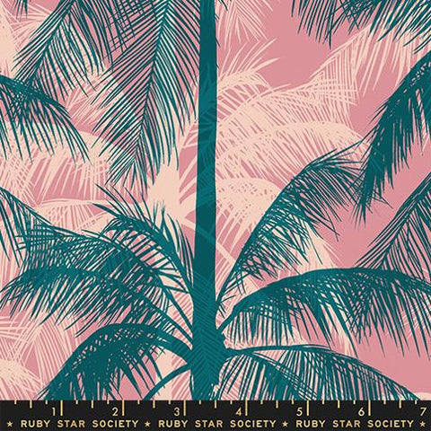 Poolside Palms Canvas in Plum -- Poolside Too --  Ruby Star Society -- Moda Fabrics