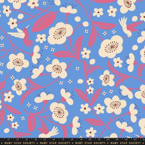 108" Persimmon Lindley Blue -- Rashida Coleman Hale --  Ruby Star Society -- Moda Fabric