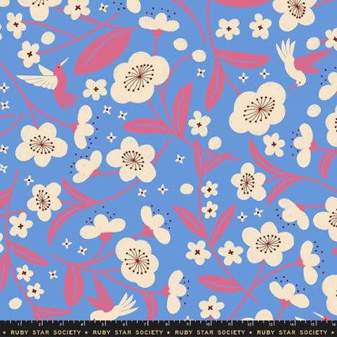 108" Persimmon Lindley Blue -- Rashida Coleman Hale --  Ruby Star Society -- Moda Fabric