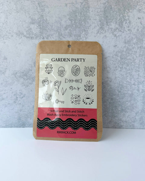 Garden Party Stick and Stitch Patterns