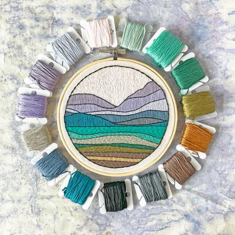5" Landscape Embroidery Kit -- Kate Wyatt Fine Art