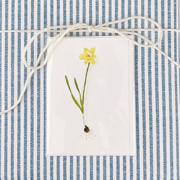 Daffodil mini notecard