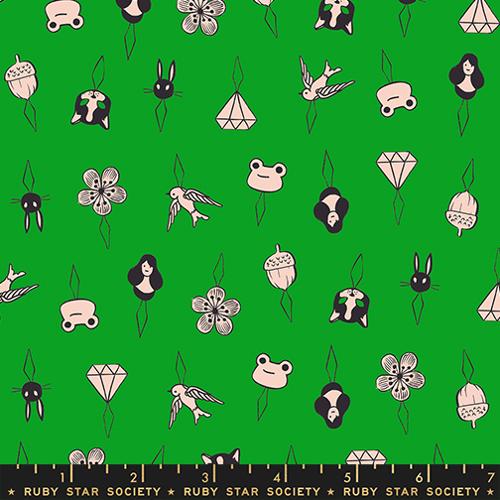 Thread Charms in Deep Verdant -- 1-800 Notion -- Ruby Star Society -- Moda Fabric