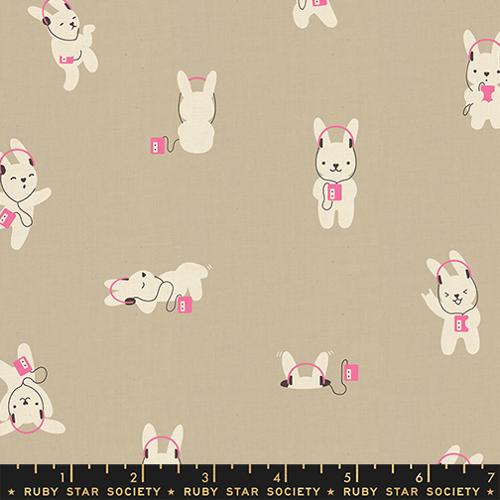 Rabbeats in Khaki -- Lofi Linens by Rashida Coleman Hale -- Ruby Star Society -- Moda Fabric