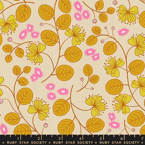 Caper Floral in Parchment -- Lofi Linens by Rashida Coleman Hale -- Ruby Star Society -- Moda Fabrics