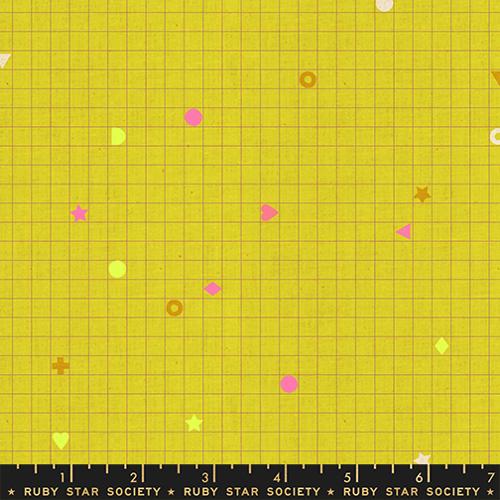 Power Grid in Citron -- Lofi Linens by Rashida Coleman Hale -- Ruby Star Society -- Moda Fabrics
