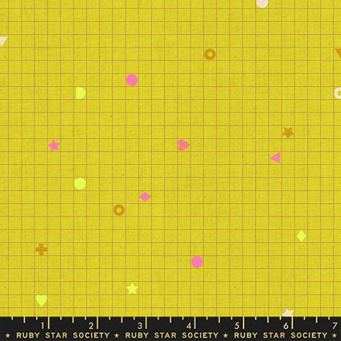 Power Grid in Citron -- Lofi Linens by Rashida Coleman Hale -- Ruby Star Society -- Moda Fabrics