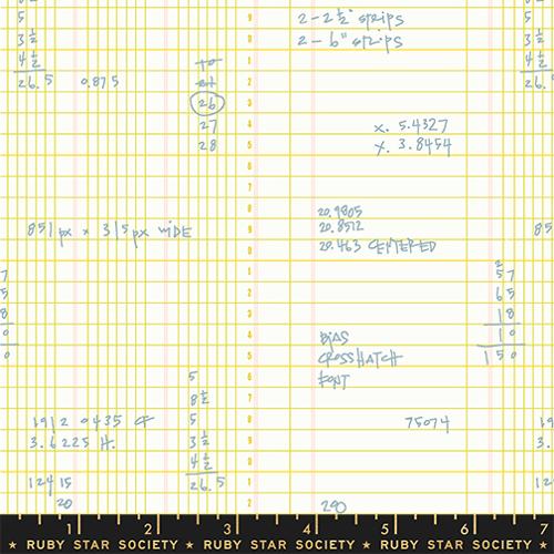Ledger in Citron -- Momento by Carolyn Friedlander -- Ruby Star Society -- Moda Fabrics