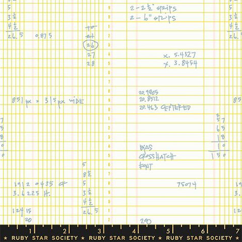 Ledger in Citron -- Momento by Carolyn Friedlander -- Ruby Star Society -- Moda Fabrics