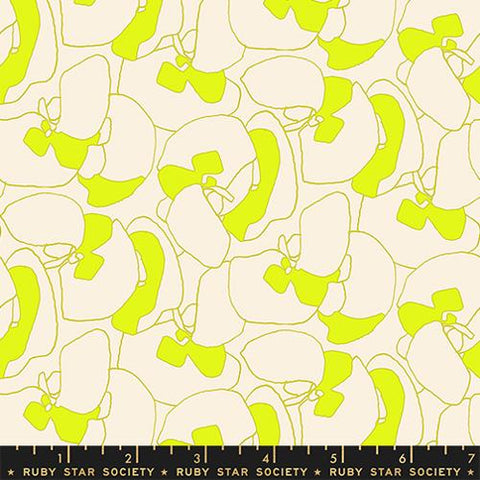 Seagrapes Canvas in Neon Yellow -- Momento by Carolyn Friedlander -- Ruby Star Society -- Moda Fabrics