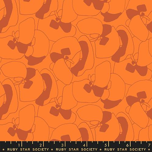Seagrapes Canvas in Orange-- Momento by Carolyn Friedlander -- Ruby Star Society -- Moda Fabrics
