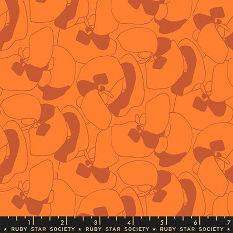 Seagrapes Canvas in Orange-- Momento by Carolyn Friedlander -- Ruby Star Society -- Moda Fabrics