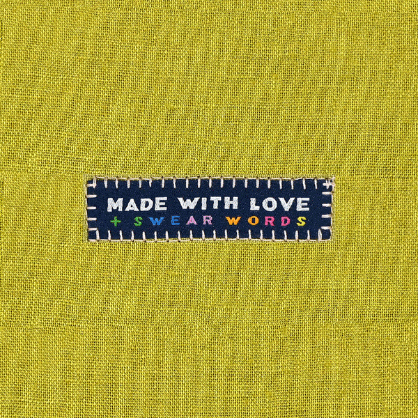 Made With Love & Swear Words Woven Labels | KATM
