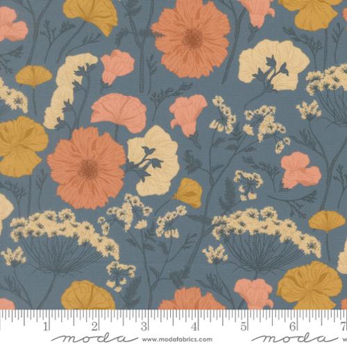 Pressed Flower in Denim -- Petalush by Kiley's Quilt Room -- Moda Fabrics