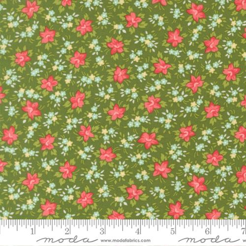 Marylebone Small Floral in Green -- Bloomsberry by Camille Roskelley -- Moda Fabrics