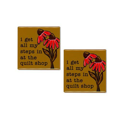 Quilt Shop Steps Magnet -- Kati Cupcake