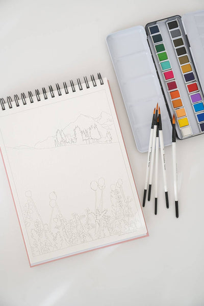 National Parks Watercoloring Book