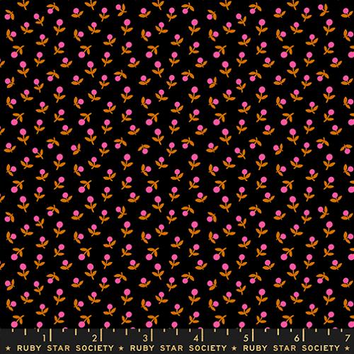 Sprout Ditsy Floral in Black  -- 1 800 Calico by Alexia Abegg -- Ruby Star Society -- Moda Fabric