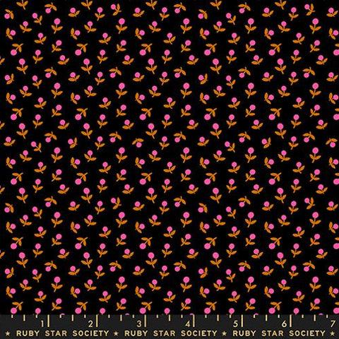 Sprout Ditsy Floral in Black  -- 1 800 Calico by Alexia Abegg -- Ruby Star Society -- Moda Fabric