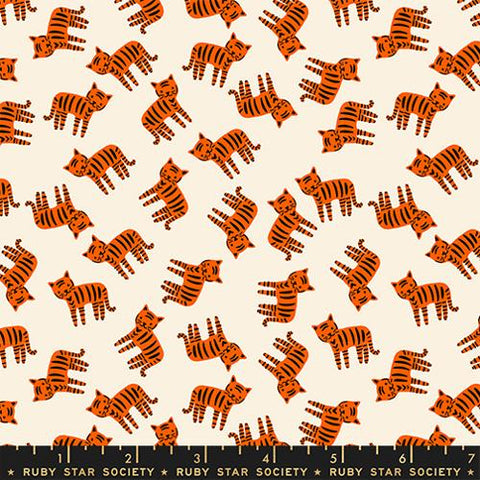 Meow Novelty Cats in Natural -- 1 800 Calico by Alexia Abegg -- Ruby Star Society -- Moda Fabric