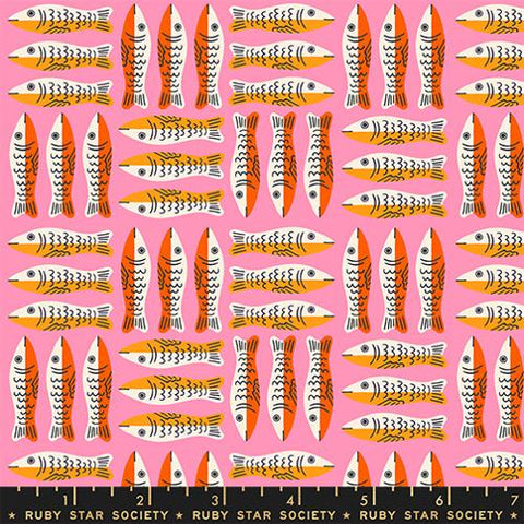 Little Sardines in Lucky Pink -- 1 800 Calico by Alexia Abegg -- Ruby Star Society -- Moda Fabric