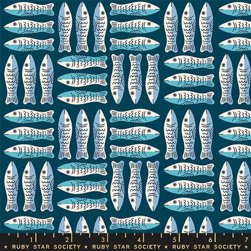 Little Sardines in Galaxy -- 1 800 Calico by Alexia Abegg -- Ruby Star Society -- Moda Fabric