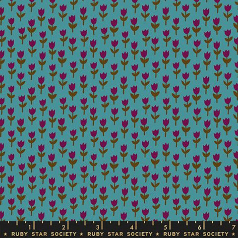 Tulips 30's and Retro Floral Blender in Storytime  -- 1 800 Calico by Alexia Abegg -- Ruby Star Society -- Moda Fabric