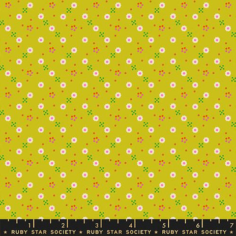 Bandana Ditsy Blender in Pistachio  -- 1 800 Calico by Alexia Abegg -- Ruby Star Society -- Moda Fabric