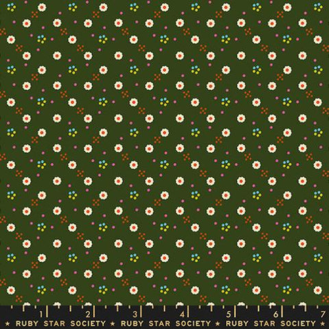 Bandana Ditsy Blender in Mossy -- 1 800 Calico by Alexia Abegg -- Ruby Star Society -- Moda Fabric