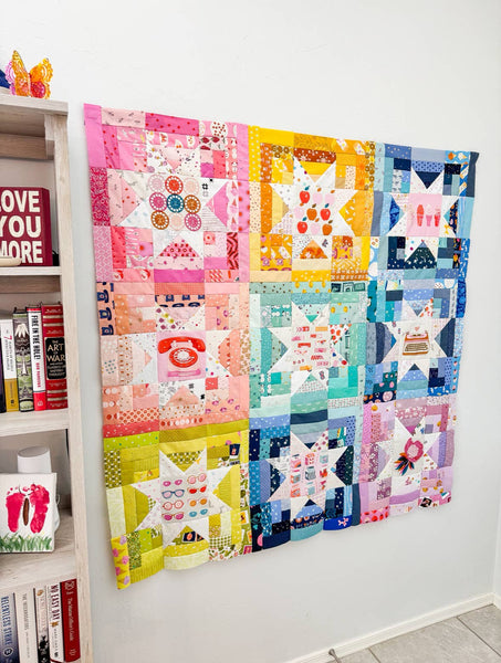 Nova Burst Quilt Pattern Printed