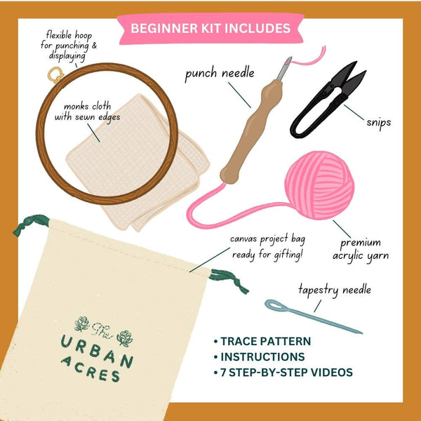 Bear by Sarah Watts - Punch Needle Beginner Kit