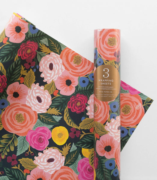 Roll of 3 Juliet Rose Wrapping Sheets