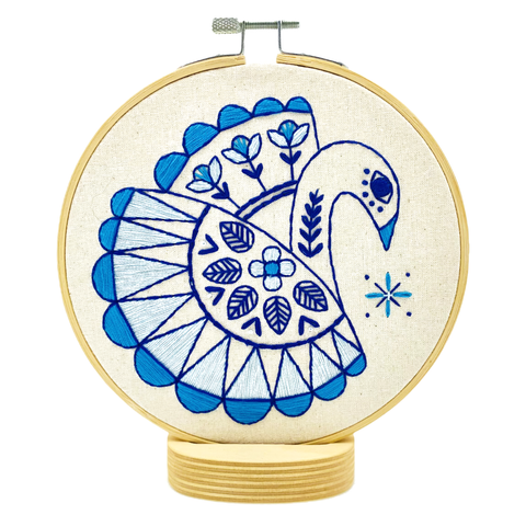 Swan Swimming Complete Embroidery Kit
