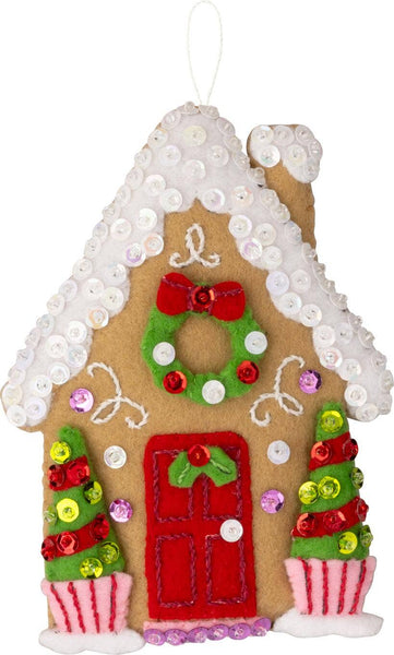 Bucilla ® Seasonal Felt Ornaments Kit - Candy Cottages