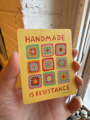 Handmade is Resistance Sticker 