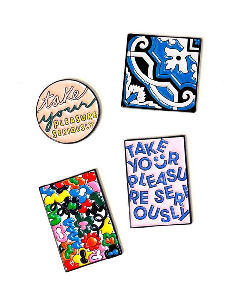 Needle Minder Portuguese Tile Magnet (enamel pin)