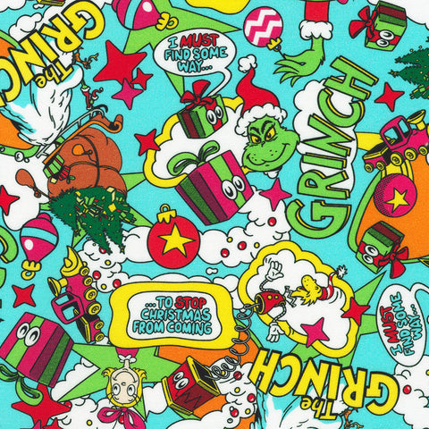 ADED-23098-223 HOLIDAY by Dr. Seuss Enterprises from How the Grinch Stole Christmas --- Robert Kaufman Fabrics