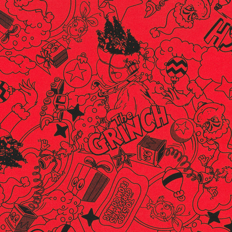 RED by Dr. Seuss Enterprises from How the Grinch Stole Christmas --- Robert Kaufman Fabrics