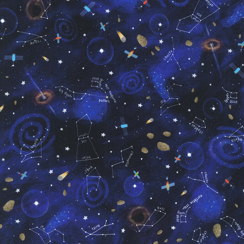 ASTRAL by Carla Daly from Space Adventure--- Robert Kaufman Fabrics