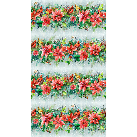 WINTER Holly Stripe by Lauren Wan from Festive Delight -- Robert Kaufman