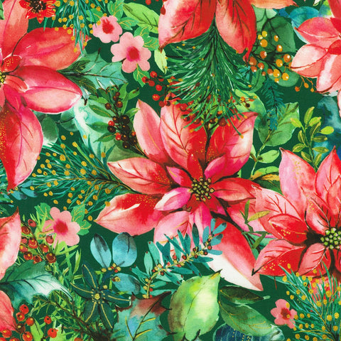 HOLIDAY Poinsettia by Lauren Wan from Festive Delight -- Robert Kaufman