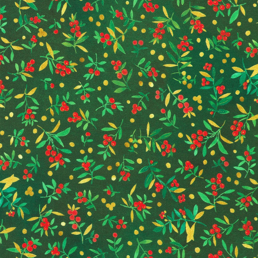 EVERGREEN Spray by Lauren Wan from Festive Delight -- Robert Kaufman