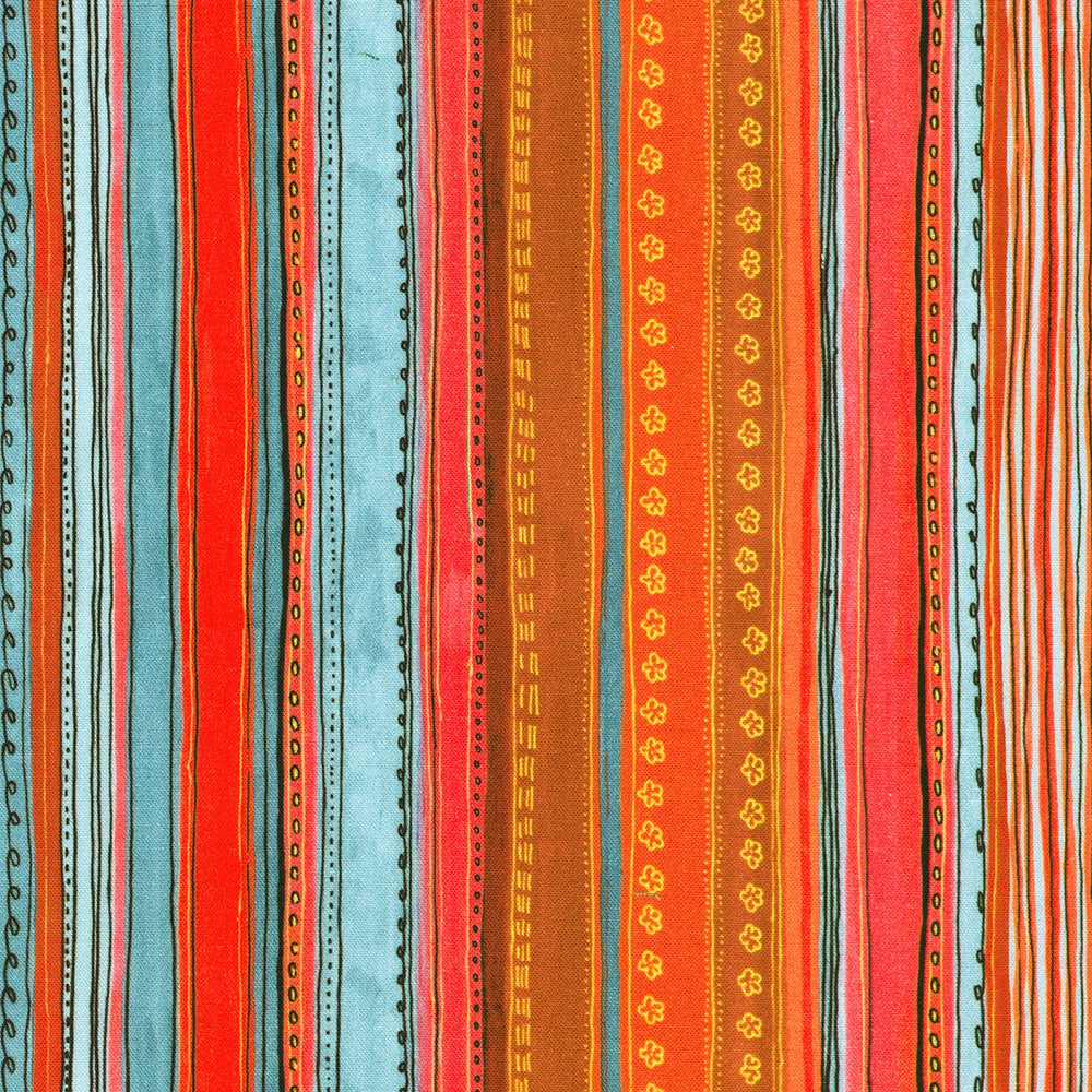 CARDINAL Stripe by Lauren Wan from Festive Delight-- Robert Kaufman