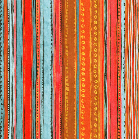 CARDINAL Stripe by Lauren Wan from Festive Delight-- Robert Kaufman