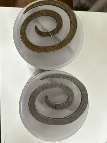 Dill Buttons 50mm Metal Spiral Closure