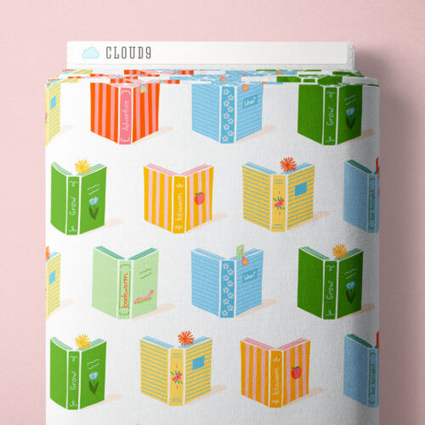 Book Club | White/Multi ---  Bookworm by Jayme Marie Designs -- Cloud 9