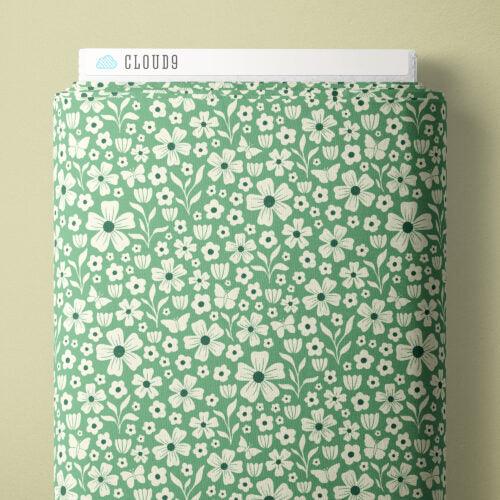 Wildflower Whimsy | Teal -- Bountiful Acres by Jasmine Hnatkova --- Cloud 9