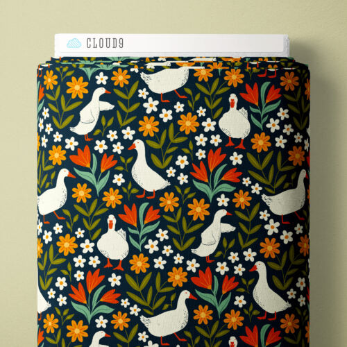 Garden Parade | Blue -- Bountiful Acres by Jasmine Hnatkova --- Cloud 9