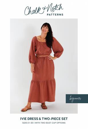 Ivie Dress Printed Pattern -- Chalk & Notch