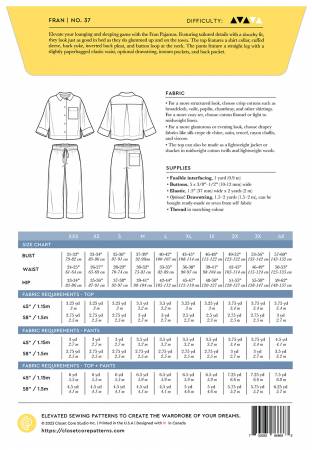 Fran Pajamas Pattern -- Close Core Patterns